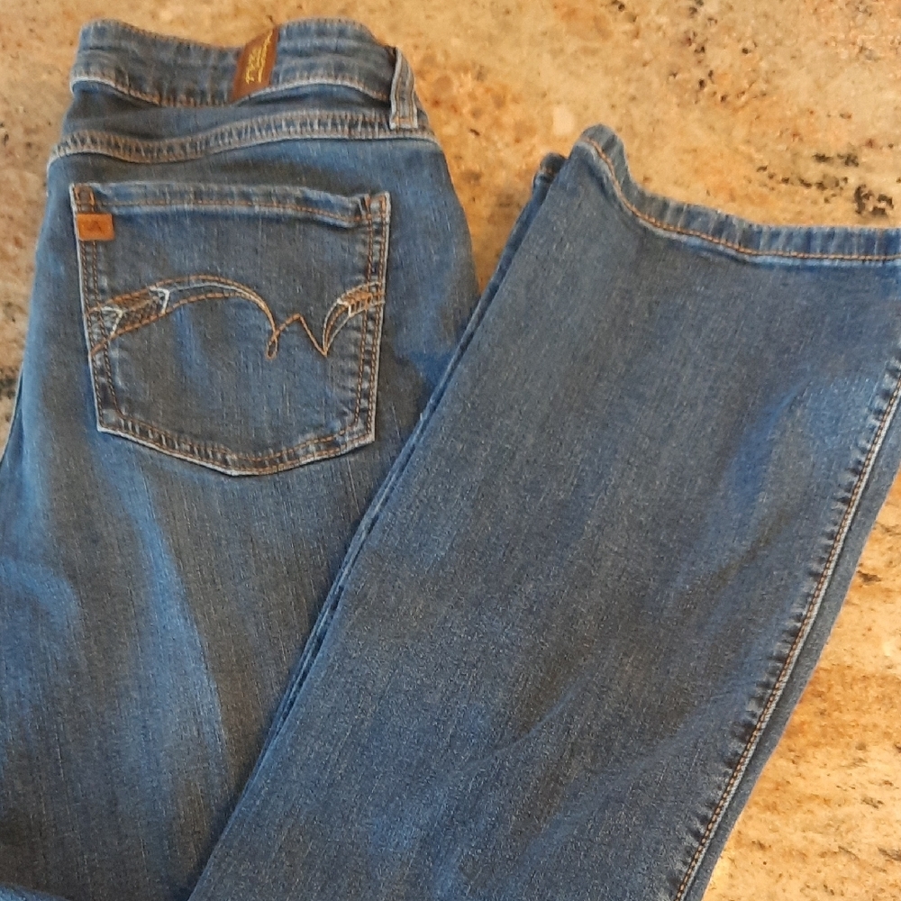 Aura Women's Boot Cut Jeans - Blue Denim - Picture 5 of 6